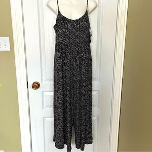 Black and White Spotted Jumpsuit